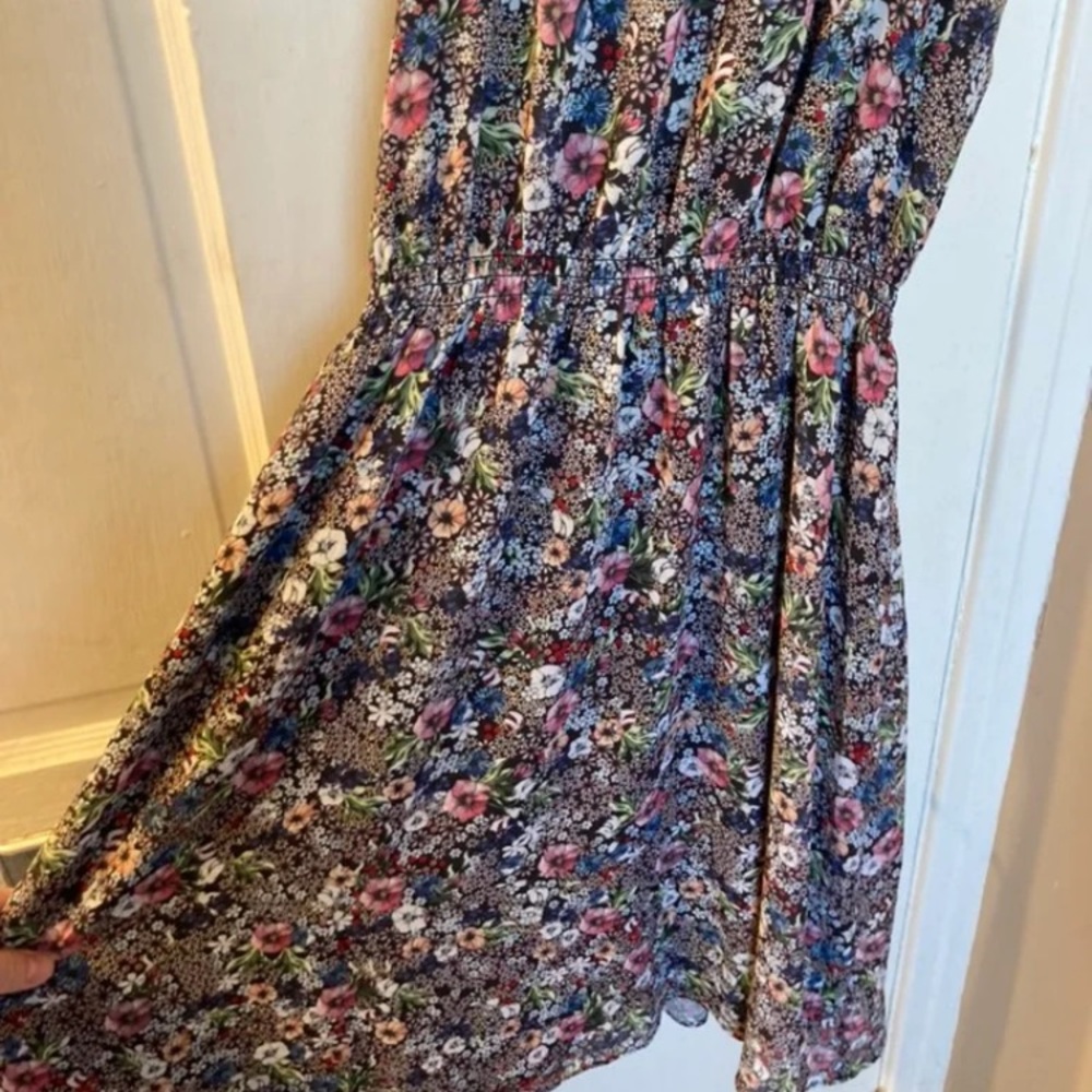 Floral summer above knee dress